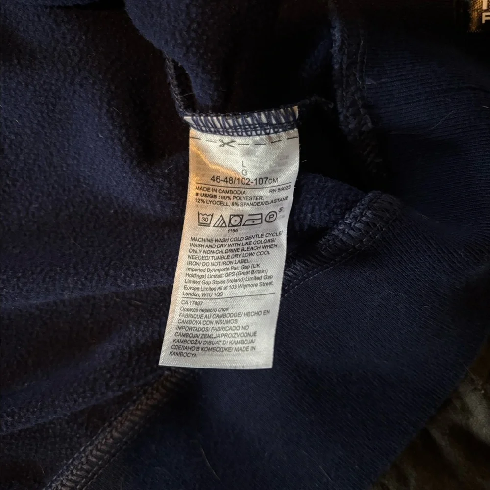 Banana Republic Polartec Quarter Zip Pullover Mens Large Blue Fleece‎ Sweater
